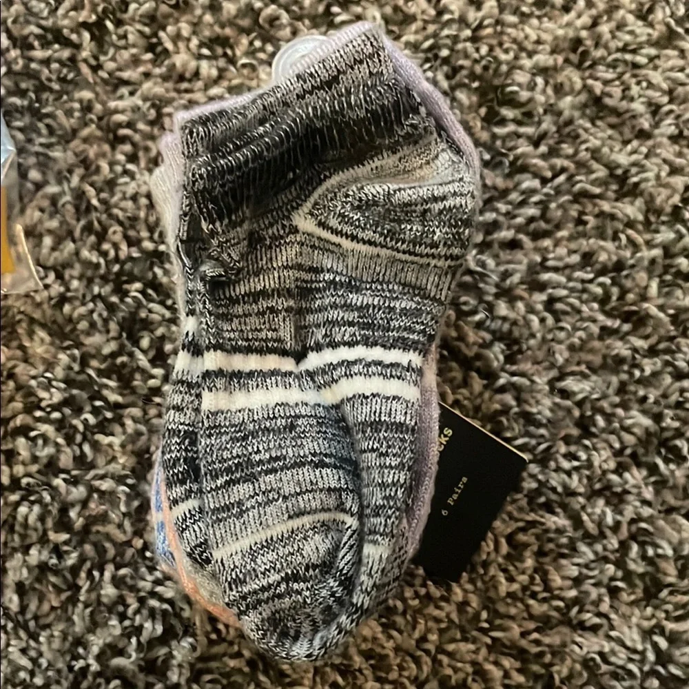 Cat & Jack Kids Low Cut White Socks - Art Class No Show Multi colored Socks